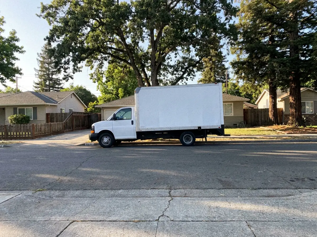The Honest Haul truck at the curb