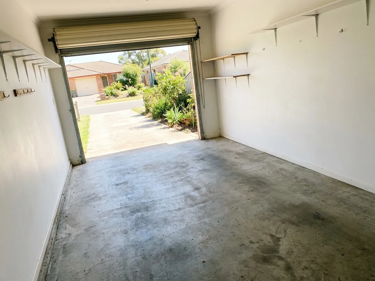 Fully emptied and swept garage